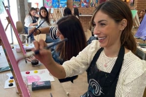 Madrid: Learn to paint, sip wine, enjoy snacks & music