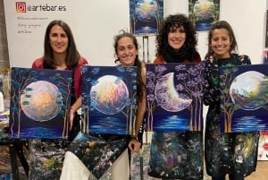 Madrid: Learn to paint, sip wine, enjoy snacks & music