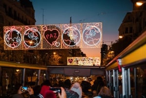 Madrid: Julbusstur med öppen dubbeldecker och guide