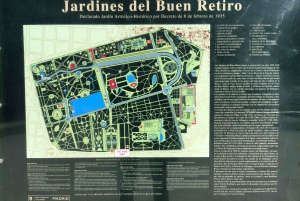 Madrid: Retiro-puisto ja Prado Avenue.