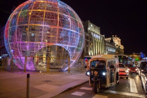 Madrid: Tour privato delle luci di Natale in Eco Tuk-Tuk