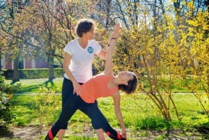 Madrid: Privat yogaklass i Retiro Park