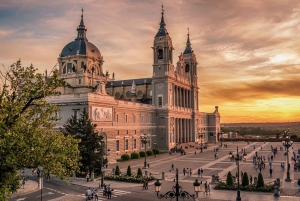 Det kongelige palasset og Prado-museet i Madrid + henting på hotellet og billetter