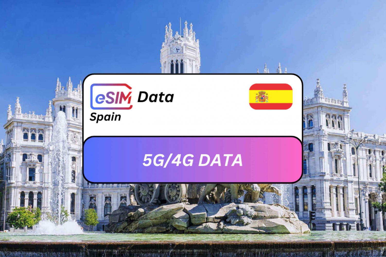 Madrid: Spain eSIM Roaming Data Plan for Travelers