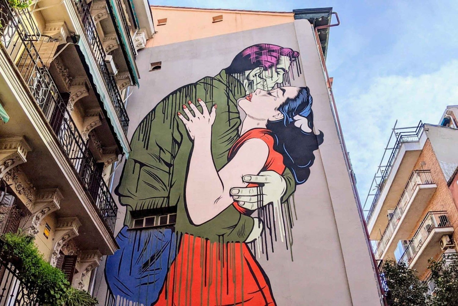 Madrid: Katutaide ja graffitit itseopastettu kierros