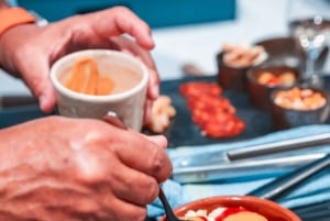 Madrid: Tapas-matlagingskurs med ubegrenset vinparing