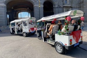 Madrid: Experiencia TukTuk Tour con Decoración de Feria Española