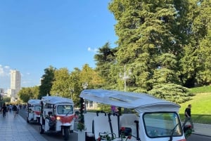 Madrid: Experiencia TukTuk Tour con Decoración de Feria Española