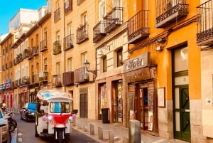 Madrid: Experiencia TukTuk Tour con Decoración de Feria Española