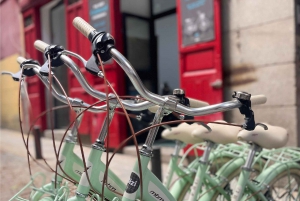 Madrid: Vintage sykkelutleie med turistkart