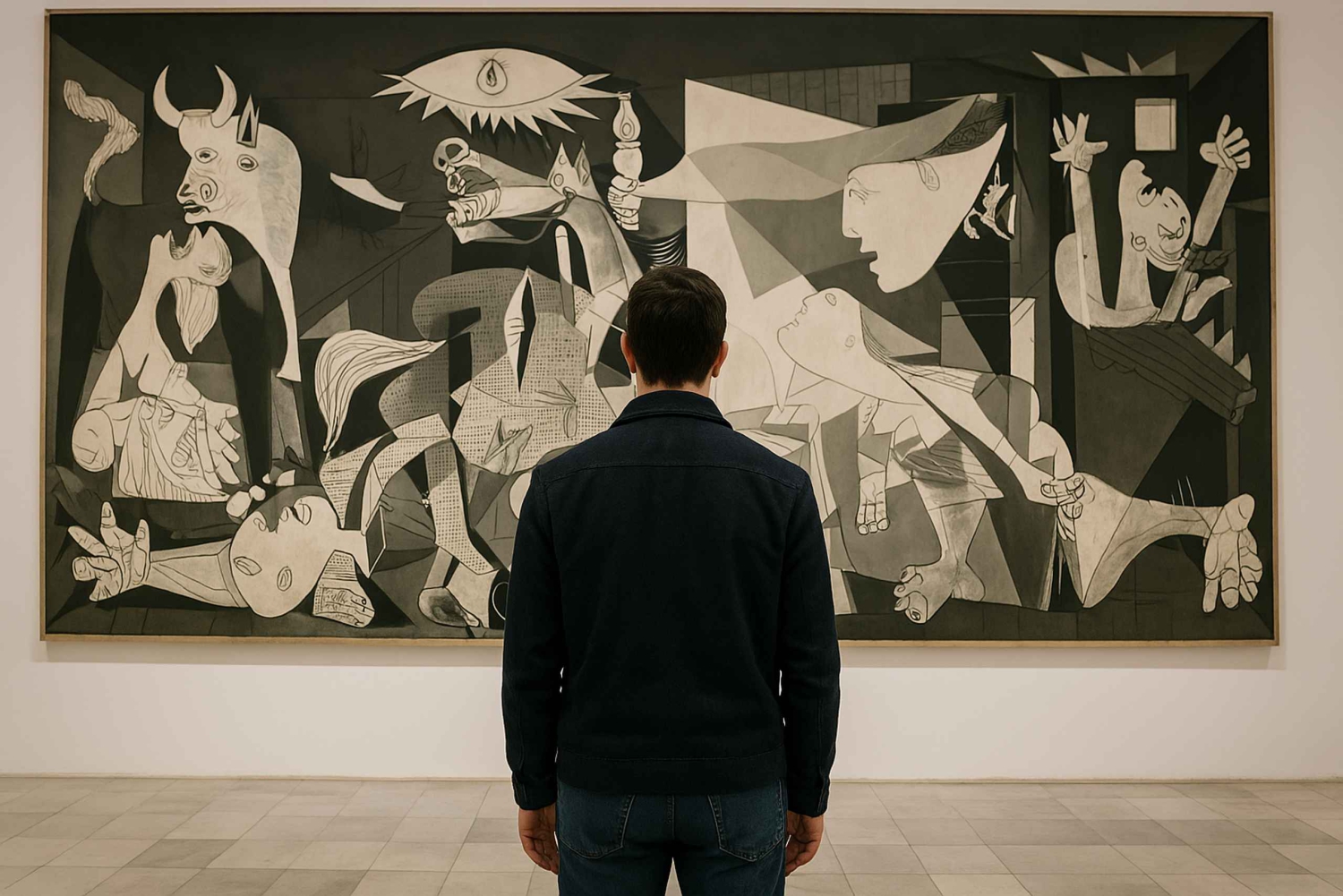 Muzeum Reina Sofía – zwiedzanie z przewodnikiem w języku włoskim z zniżką rodzinną.