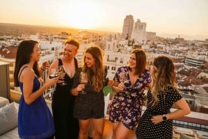 Madrid: Tapas & Wijn Tour met bezoek aan een dakterras