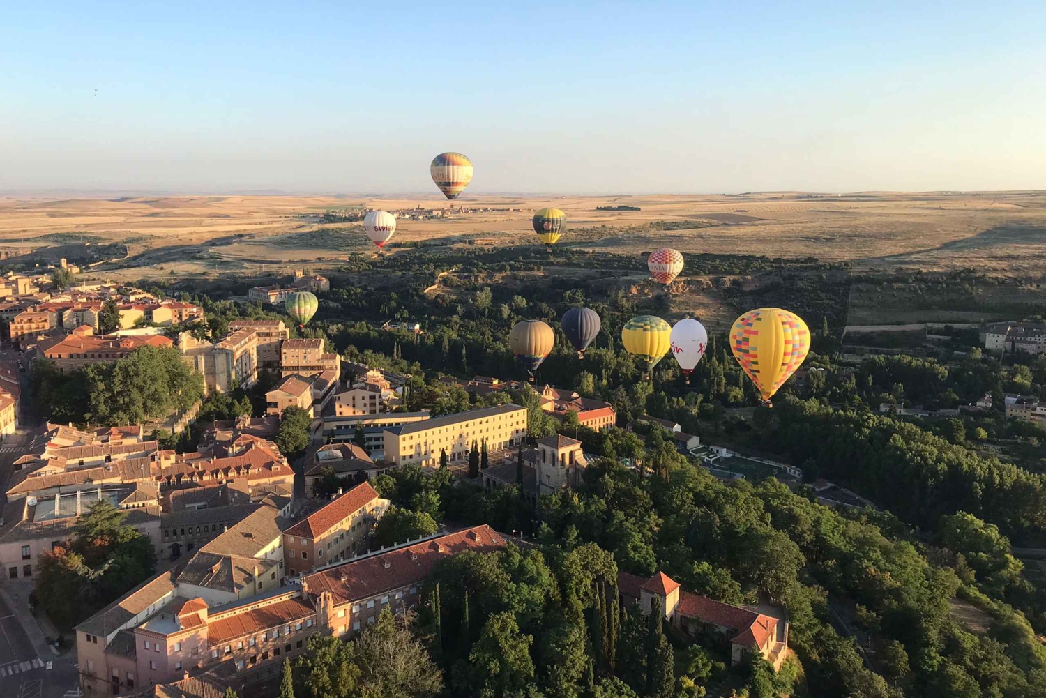 Toledo: Passeio de balão com opção de traslado de Madri