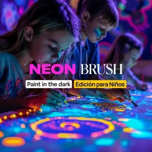 Neon Brush Kids: A Neon Painting Class for the Whole Family