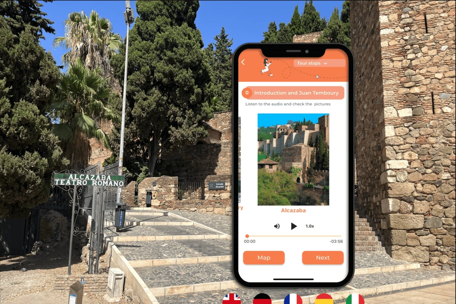 Alcazaba de Málaga: Ticket y Tour autoguiado creado por Guía Oficial
