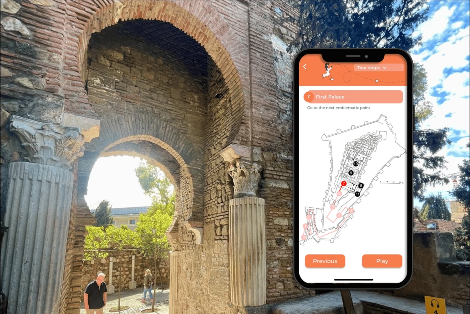 Alcazaba de Málaga: bilhete e tour autoguiado criado por um guia oficial