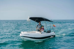 Benalmadena: 6-Seater Speedboat license-free Boat Rental