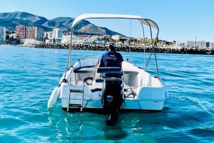 Benalmadena: 6-Seater Speedboat license-free Boat Rental