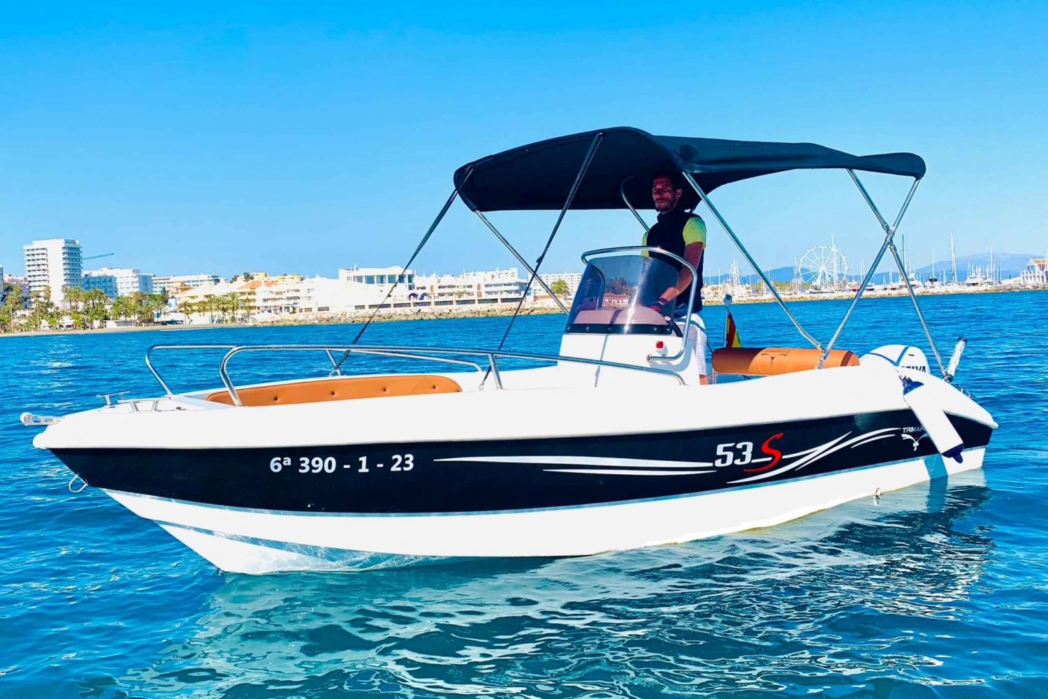 Costa del Sol: Rent Boat without License, unique experience