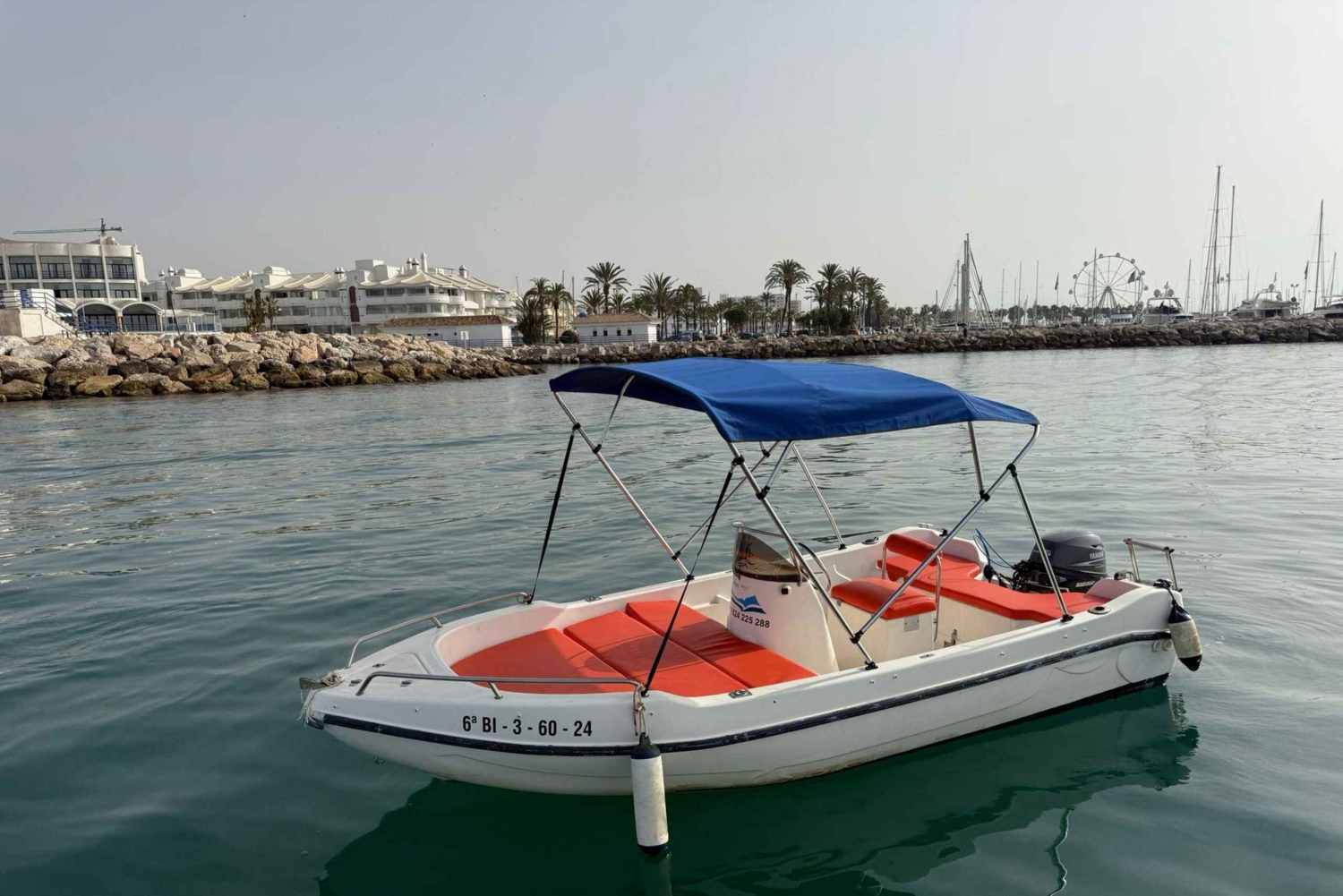 Benalmádena: Boat Rentals License-Free, Fish & Dolphins