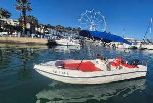 Benalmádena: Boat Rentals License-Free, Fish & Dolphins