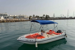 Benalmádena: Boat Rentals License-Free, Fish & Dolphins