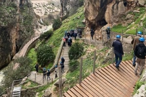 Från Málaga: Buss tur och retur till Caminito del Rey + tur med officiell guide
