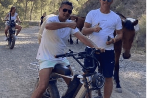 Elektrisk FAT-cykling i Montes de Malaga och på landsbygden