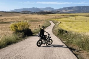 Elektrisk FAT-cykling i Montes de Malaga och på landsbygden