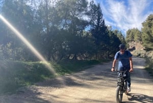 Elektrisk FAT-cykling i Montes de Malaga och på landsbygden