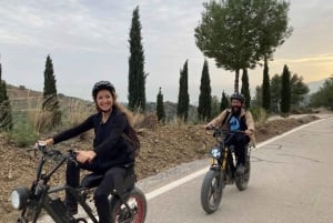 Elektrisk FAT-cykling i Montes de Malaga och på landsbygden