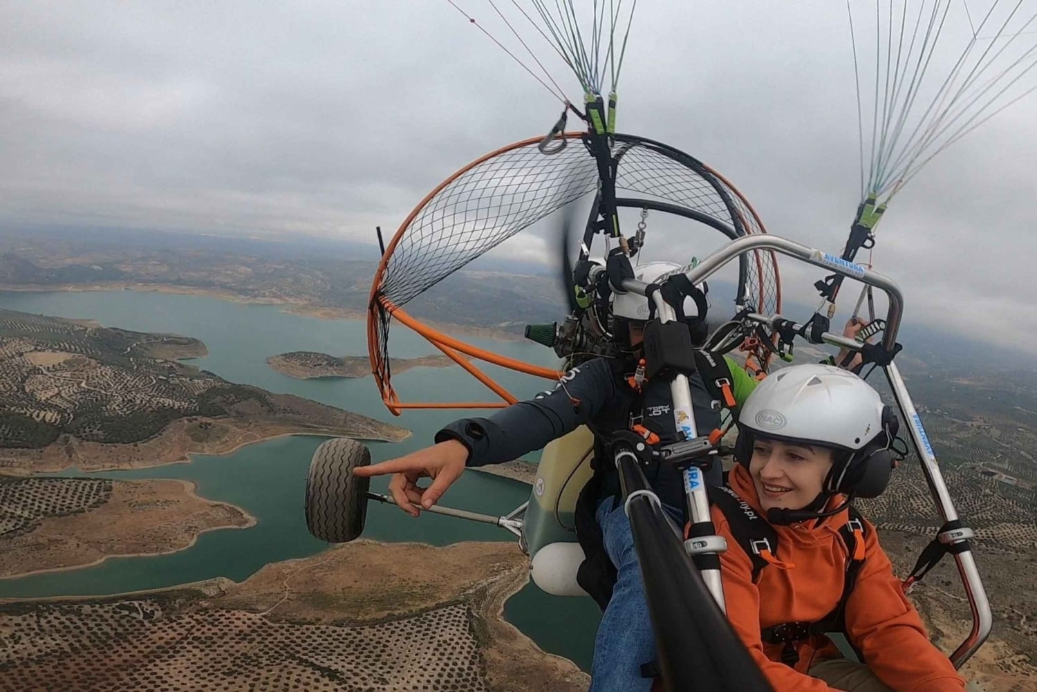 Lot paralotnią w Maladze