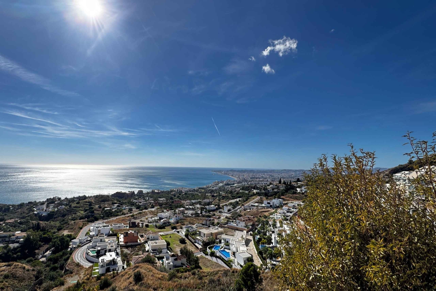 From Málaga: Colomares Castle & Stupa Viewpoint Tesla X Tour