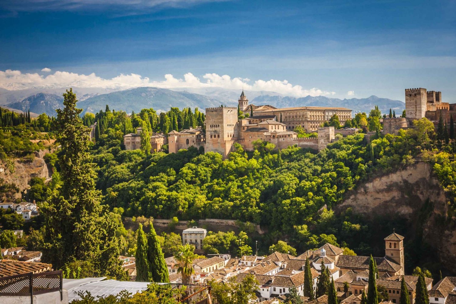 Fra Malaga: Dagstur til Alhambra med buss med inngangsbilletter