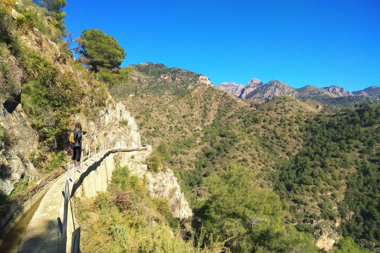 Depuis Malaga : Randonnée à Frigiliana avec vin et amuse-gueules