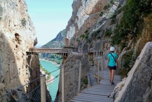 From Malaga: Guided tour Caminito del Rey + Round trip Transportation