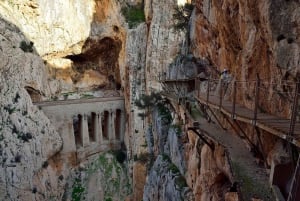 From Malaga: Guided tour Caminito del Rey + Round trip Transportation