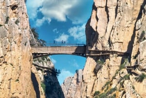 From Malaga: Guided tour Caminito del Rey + Round trip Transportation