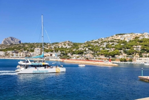 Malaga: Crociera in catamarano con nuoto e DJ opzionale
