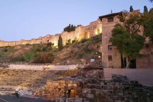 tour a piedi della cattedrale, dell'Alcazaba e del teatro romano