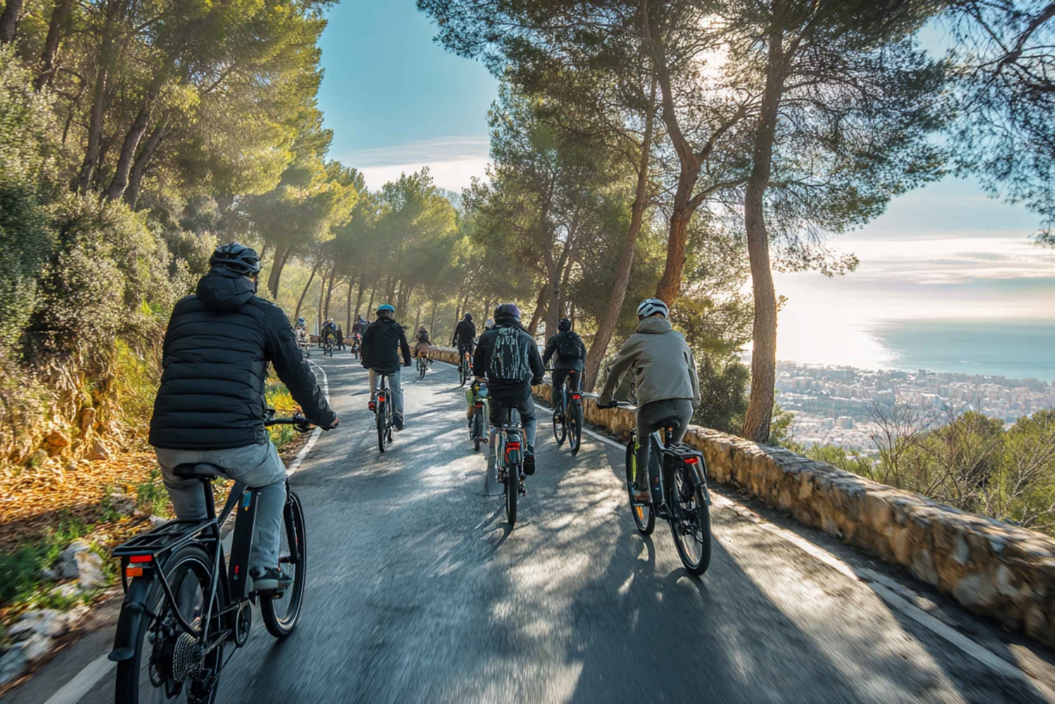 Málaga: E-Bike-Stadtführung mit Gibralfaro-Wald
