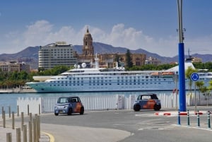 Málaga: Elektroauto-Stadtrundfahrt und Besuch der Burg Gibralfaro