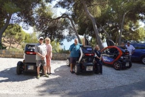 Malaga: Electric Car City Tour and visit Gibralfaro Castle