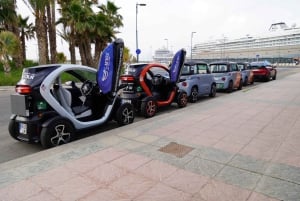 Malaga: Electric Car City Tour and visit Gibralfaro Castle