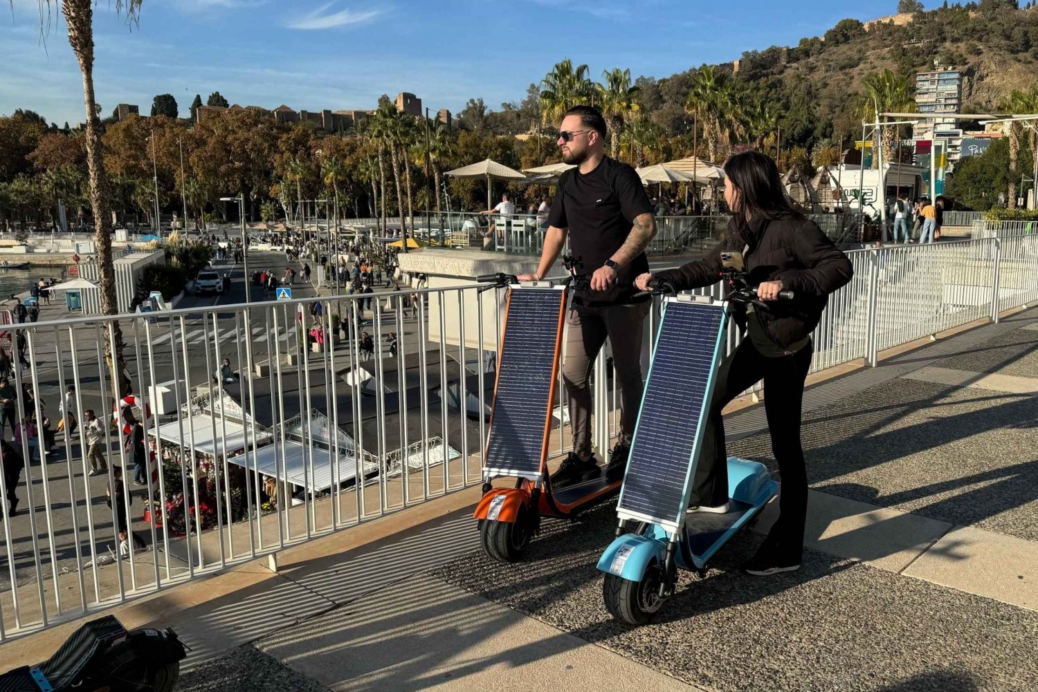 Malaga: zwiedzaj Malagę na skuterze solarnym