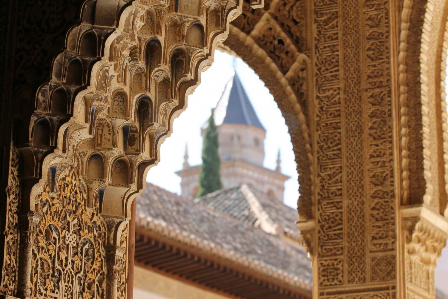 Malaga: Granada dagsutflykt med Alhambra, palats och trädgårdar