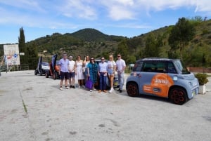 Malaga: noleggio di auto elettriche sulle montagne di Malaga con pranzo