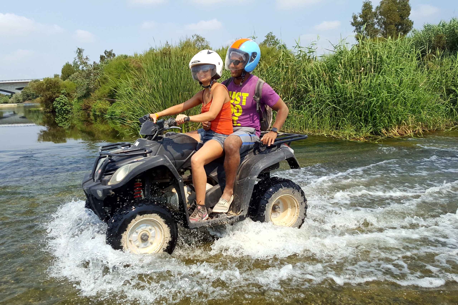 Málaga: Off-Road 2-Seater Quad Tour through Land and River