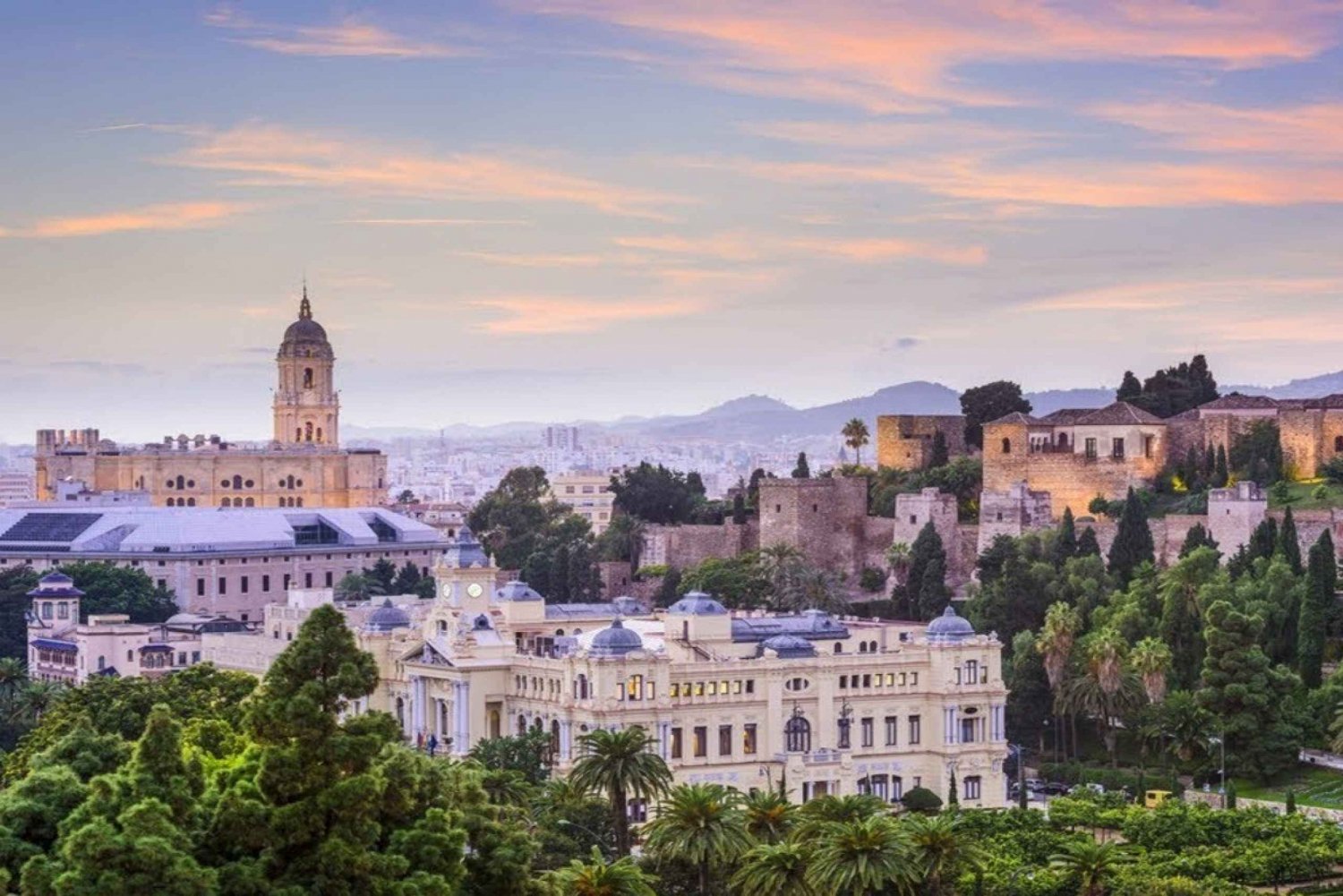 Malaga: Private Walking Tour for European Tourists