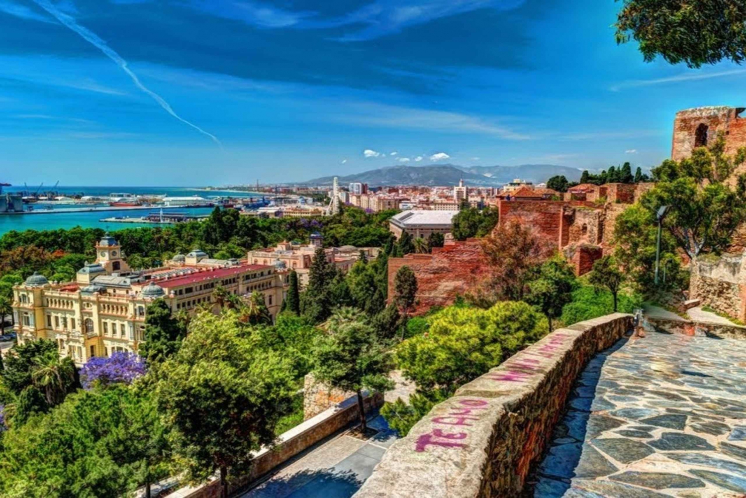 Malaga: Private Walking Tour for European Tourists